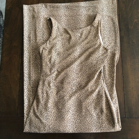 Lori Ann petite gold sparkle jaguar print evening gown  design shoulders Size 6 - Picture 6 of 6